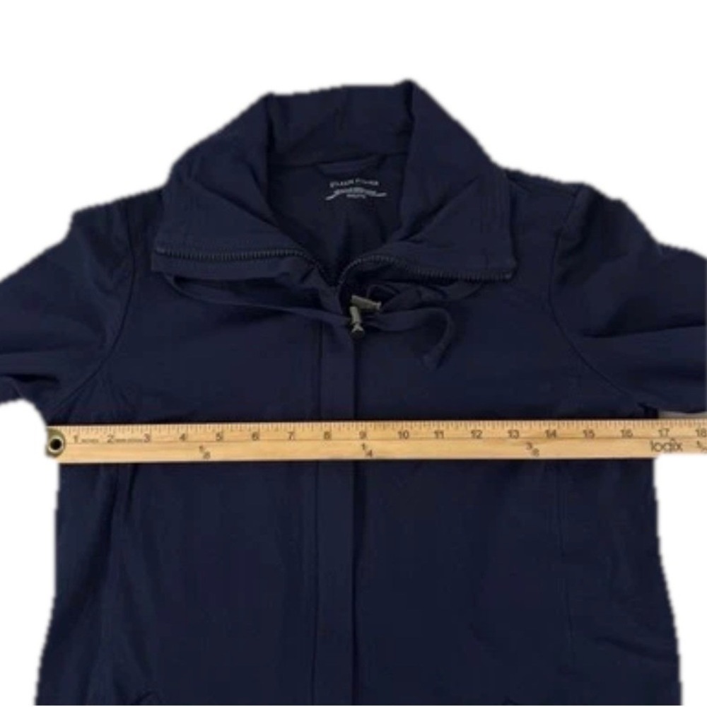 Eileen Fisher Full Zip Jacket Women‎ XXS Navy Blue Pockets Stretch Lightweight - Picture 5 of 9